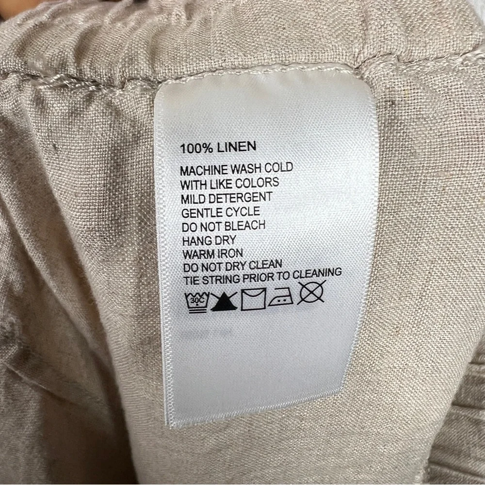 Tommy Bahama 100% Linen Pants Women's Size XL Pull-on Light Academia Lagenlook